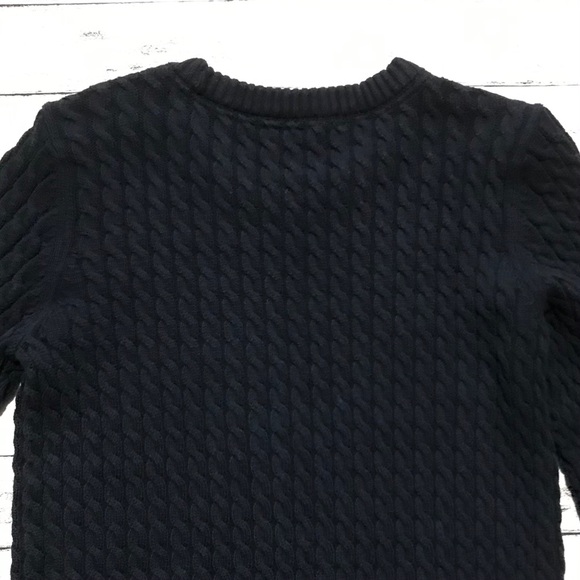Tommy Hilfiger Button Shoulder Cable Knit Crewneck Sweater - Picture 11 of 16